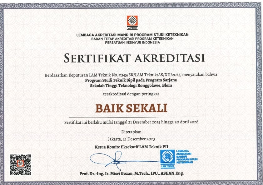 Program Studi S1 Teknik Sipil